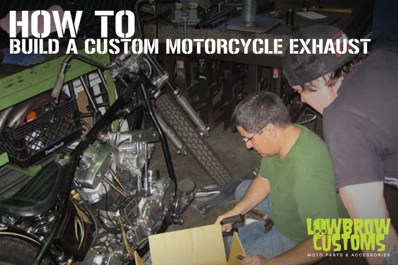 How To Build A Custom Exhaust using Biltwell Builder Exhaust Kit: Lowbrow Customs 