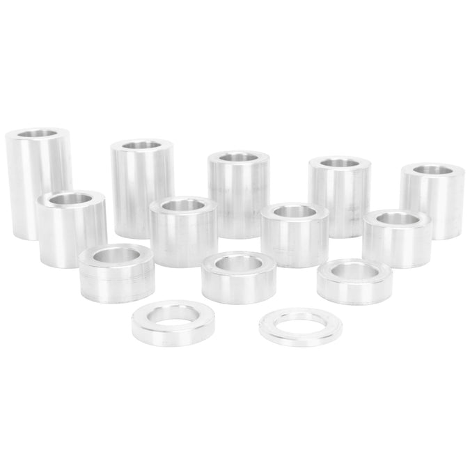 14 Piece Aluminum Wheel Axle Spacer Kit - 1.25 inch O.D. x 3/4 inch I.D.