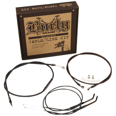 Complete Handlebar Cable/Brake Line Kit for 10" T-Bar Handlebars 04-06 XL Single Disc