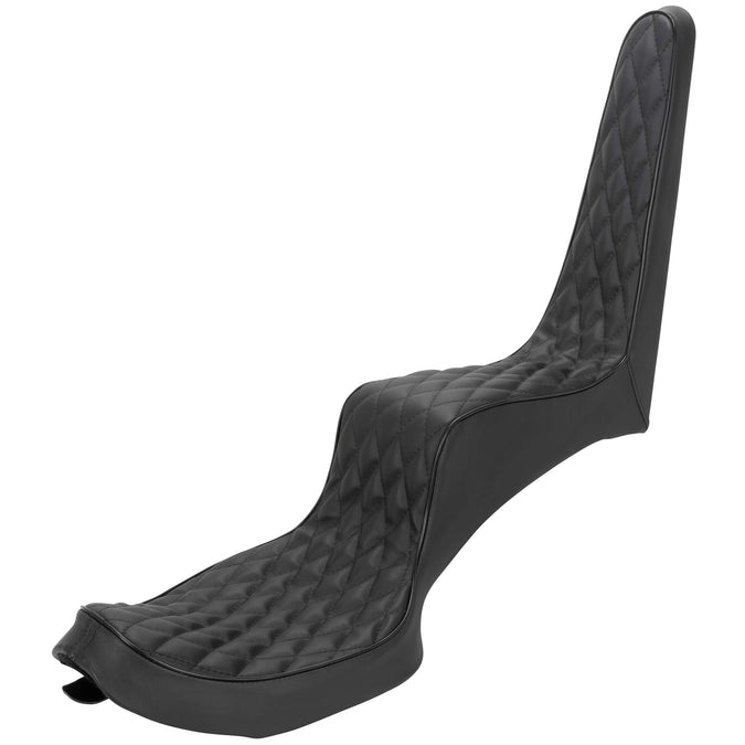 Traditional King and Queen Seat - Black Diamond - 2004-2021 Harley-Davidson Sportsters