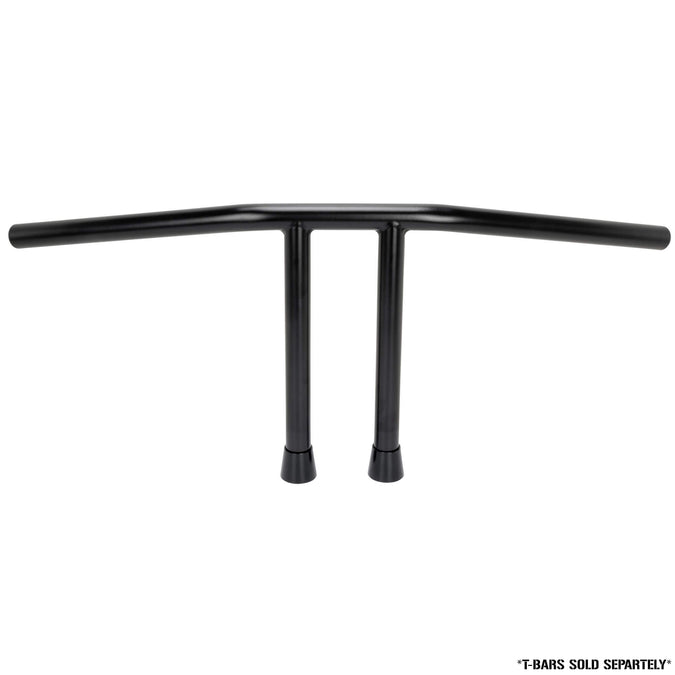 Tapered T-Bar Extensions - 1" High/1" Handlebars -  Black