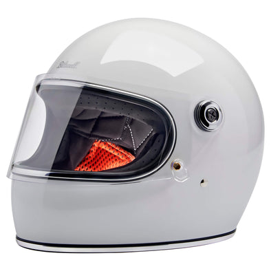Gringo S DOT/ECE R22.06 Approved Full Face Helmet - Gloss White