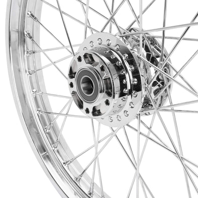 21 x 2.15 40 Spoke Drop Center Chrome Front Wheel Single Disc 2015-Up Harley-Davidson XL W/ABS