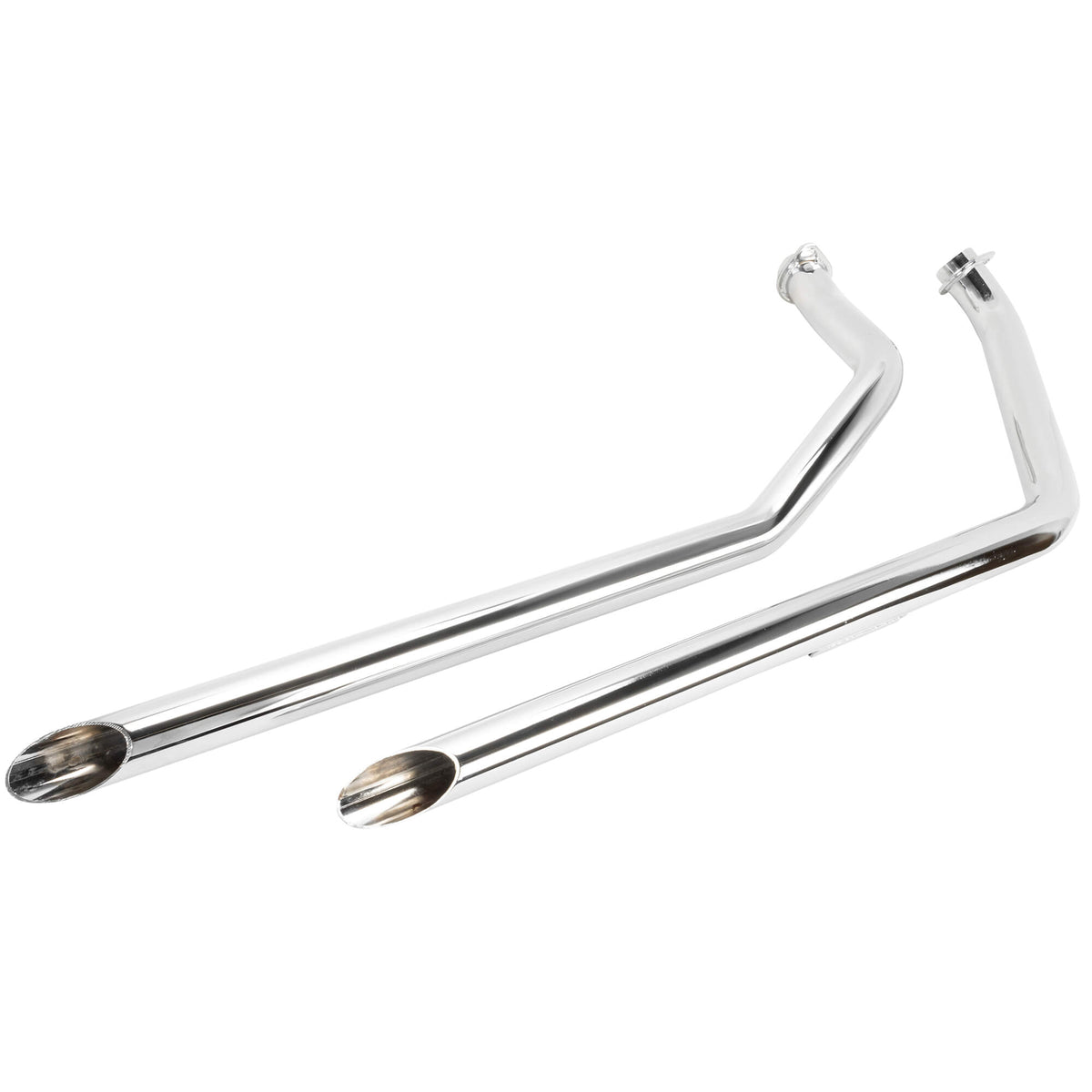 V-Twin Manufacturing MCM Slash Cut Drag Pipes Chrome 1971-1984