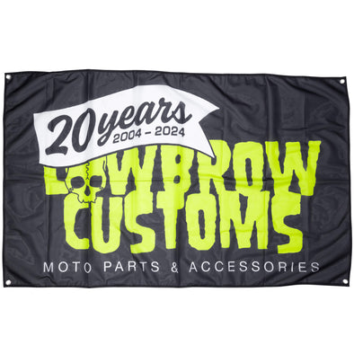 Lowbrow Customs 20th Anniversary Flag