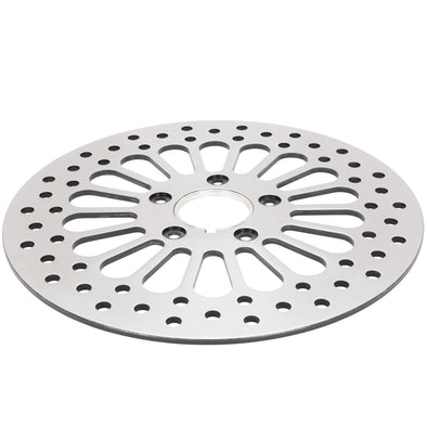 18 Spoke Stainless Steel Brake Rotor - 11.5 inches - Front - Replaces Harley-Davidson OEM# 44136-92/44156-00