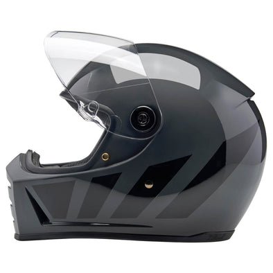 Lane Splitter DOT/ECE R22.06 Approved Full Face Helmet - Gloss Storm Grey Inertia