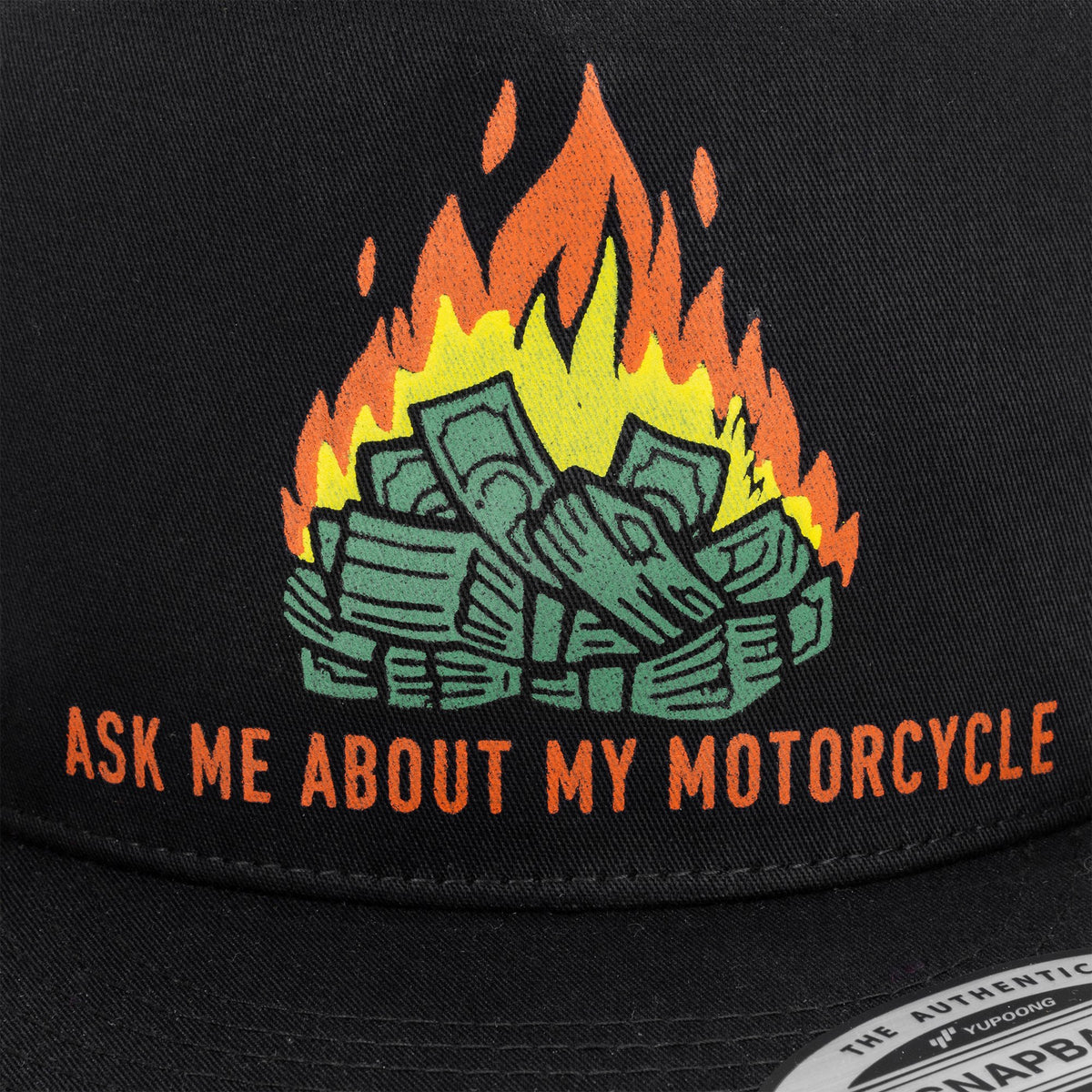 VNM Ask Me About My Motorcycle Snap Back Hat – Lowbrow Customs