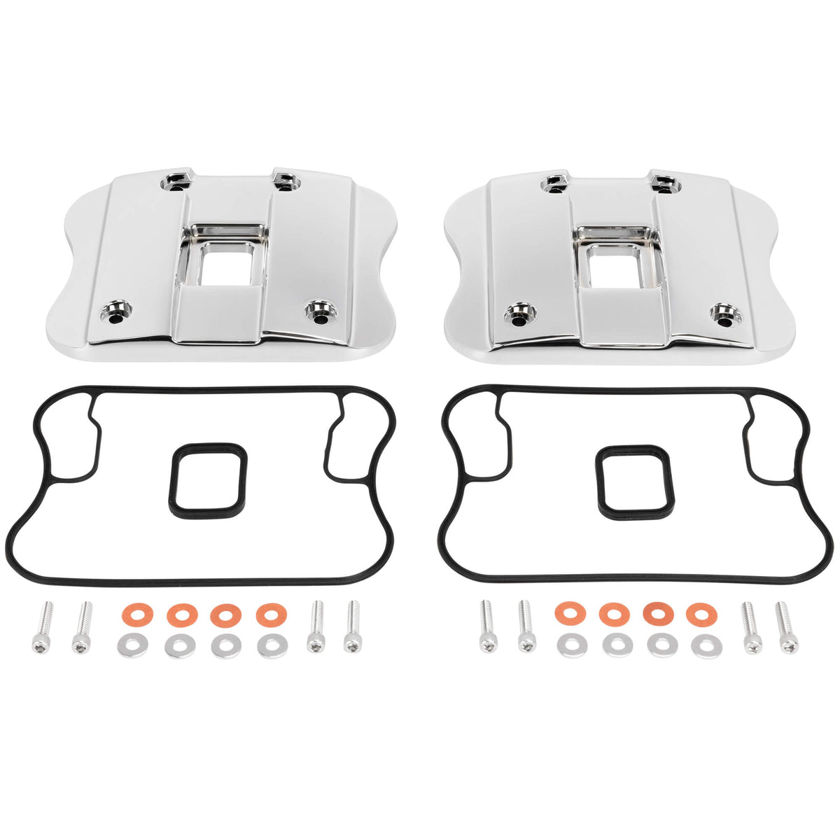 Cycle Standard Rocker Box Covers - Chrome - 1986-2003 Harley
