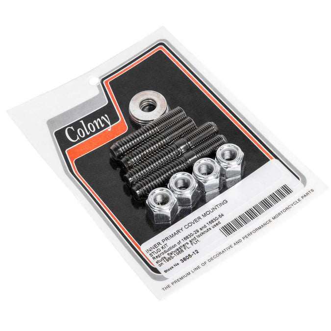 #3805-12 Inner Primary Cover Mounting Stud Kit 1965-1969 Harley-Davidson FL/FLH