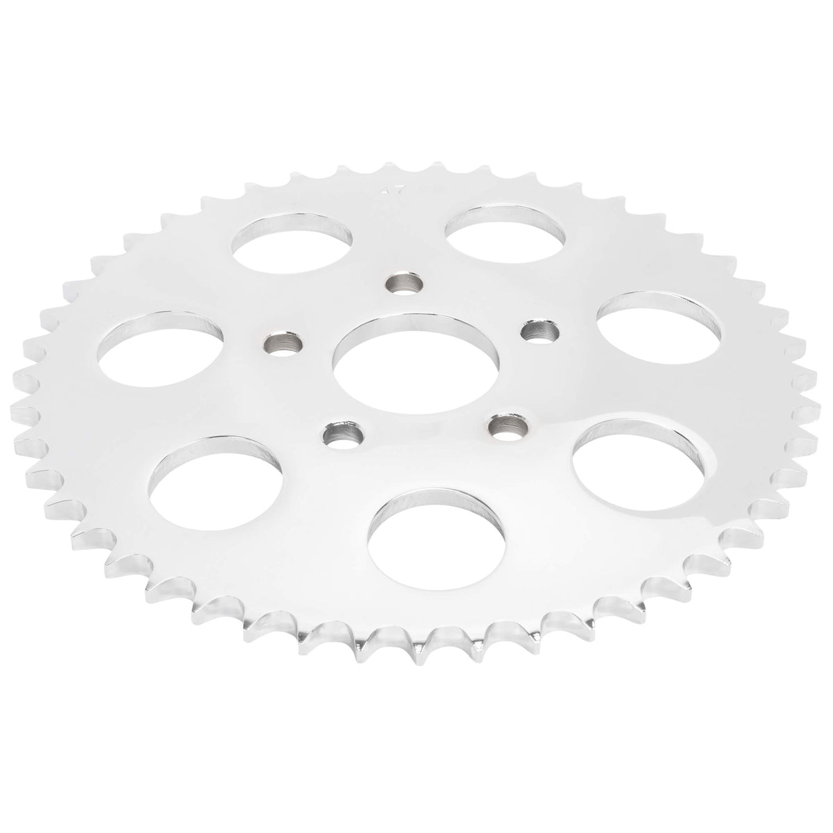 Cycle Standard Replacement Dished Sprocket - Chrome - 47 Tooth