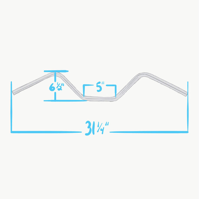 Pre-Unit Handlebars - 1 inch  - Stainless Steel