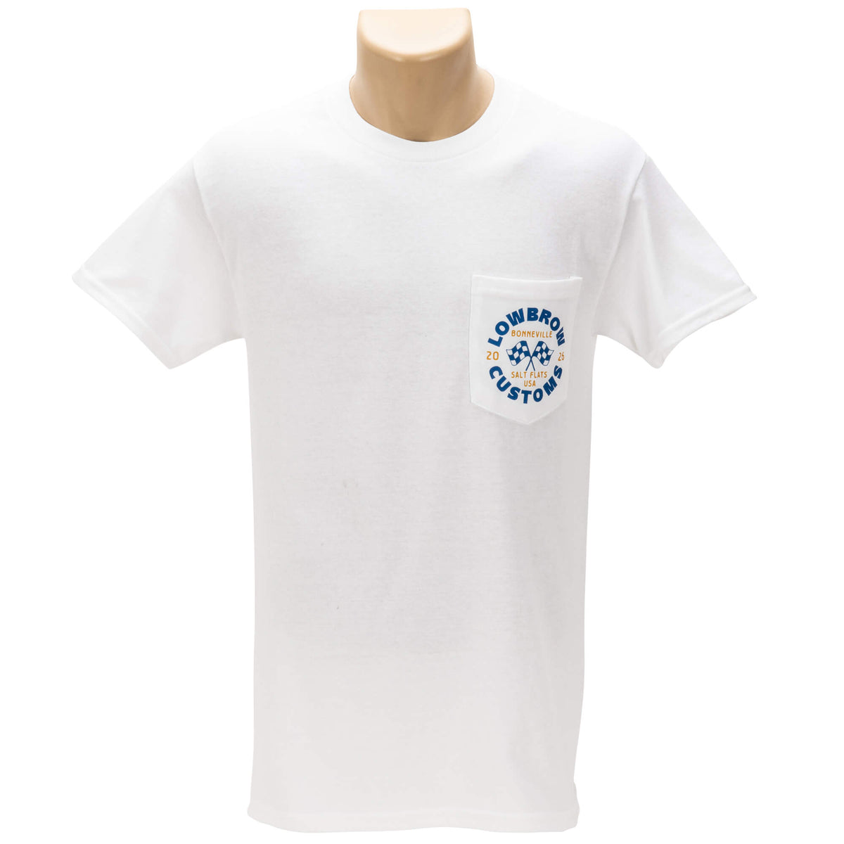 Lowbrow Customs Bonneville Salt Flats 2026 Racing Support Pocket T