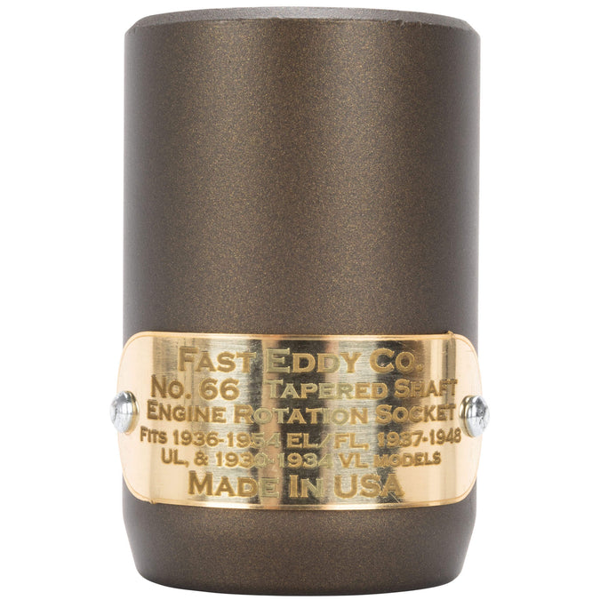 No. 66 Engine Rotation Socket for 1954-Earlier Harley-Davidson with Tapered Shaft