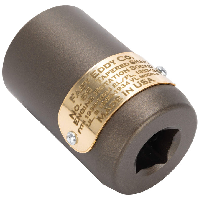 No. 66 Engine Rotation Socket for 1954-Earlier Harley-Davidson with Tapered Shaft