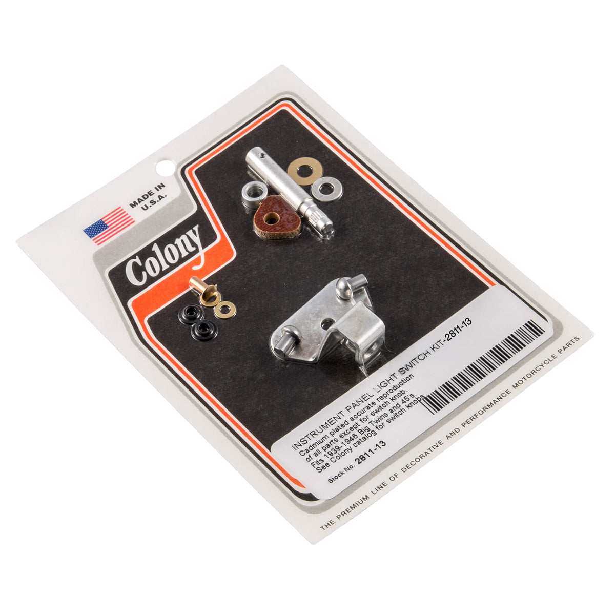 Colony Machine #2811-13 Instrument Panel Light Switch Kit 1936