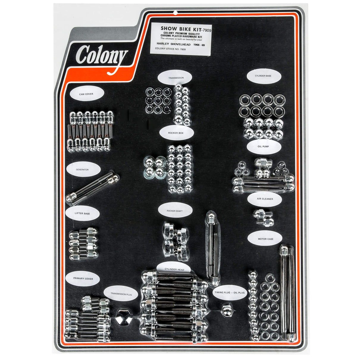 アクセサリー SHOVELHEAD MASTER BOOK for BIG TWIN Colony Machine #7909 Complete Show Bike Kit Acorn Hardware Harley
