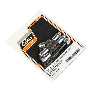 #8922-5 Transmission Shifter Cover Cap Head Screw Kit 1988-Up Harley-Davidson Evo FX/FL - Chrome Plated
