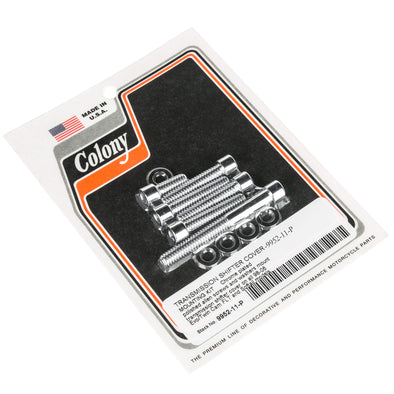 #9952-11-P Transmission Shifter Cover Smooth Mounting Kit 1998-2006 Harley-Davidson FLT/Softail - Chrome Plated