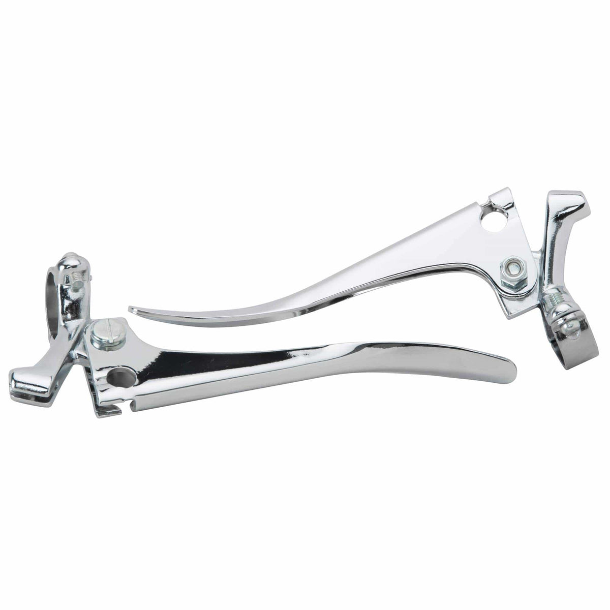 EMGO Chromed Steel Brake and Clutch Blade Levers Control Set for 1 inch