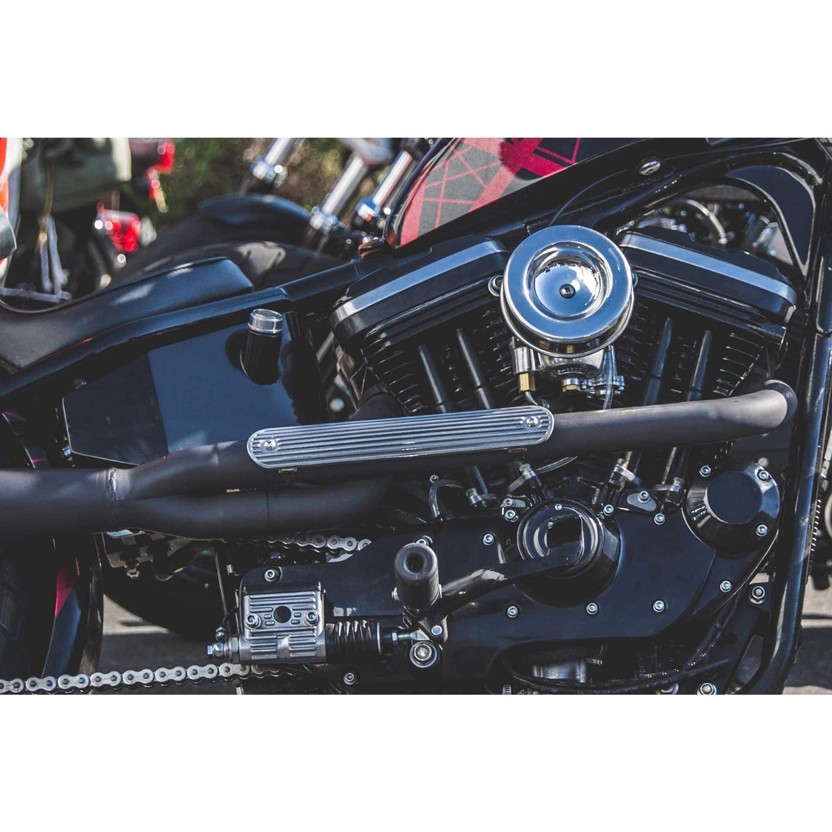 Lowbrow Customs Finned Heat Shield, 12 inch