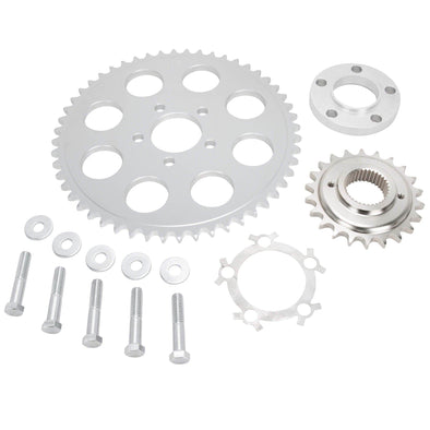 Belt to Chain Conversion Kit Harley 1200 Sportster 2004 & up - Silver Sprocket