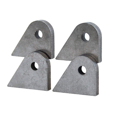 Tab #9 - Mild Steel Mounting Tabs 1/4 inch thick - 4 pack