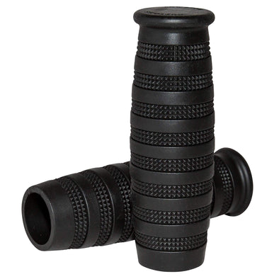 Knurled Grips - Black - 1 inch