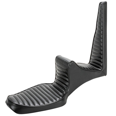 Traditional King and Queen Seat - Black H-Pleat - 1982-2003 Sportsters