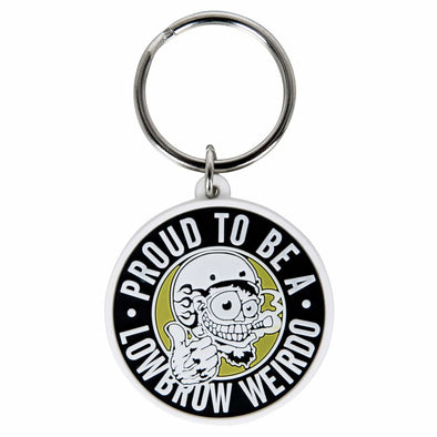Proud To Be A Lowbrow Weirdo Keychain