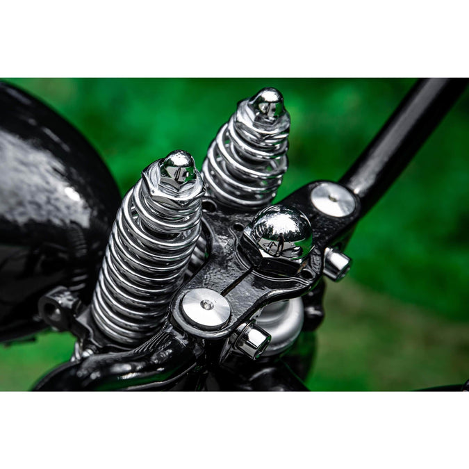 #3142-2 Aluminum Top Plugs For Classic Harley-Davidson Springer Forks