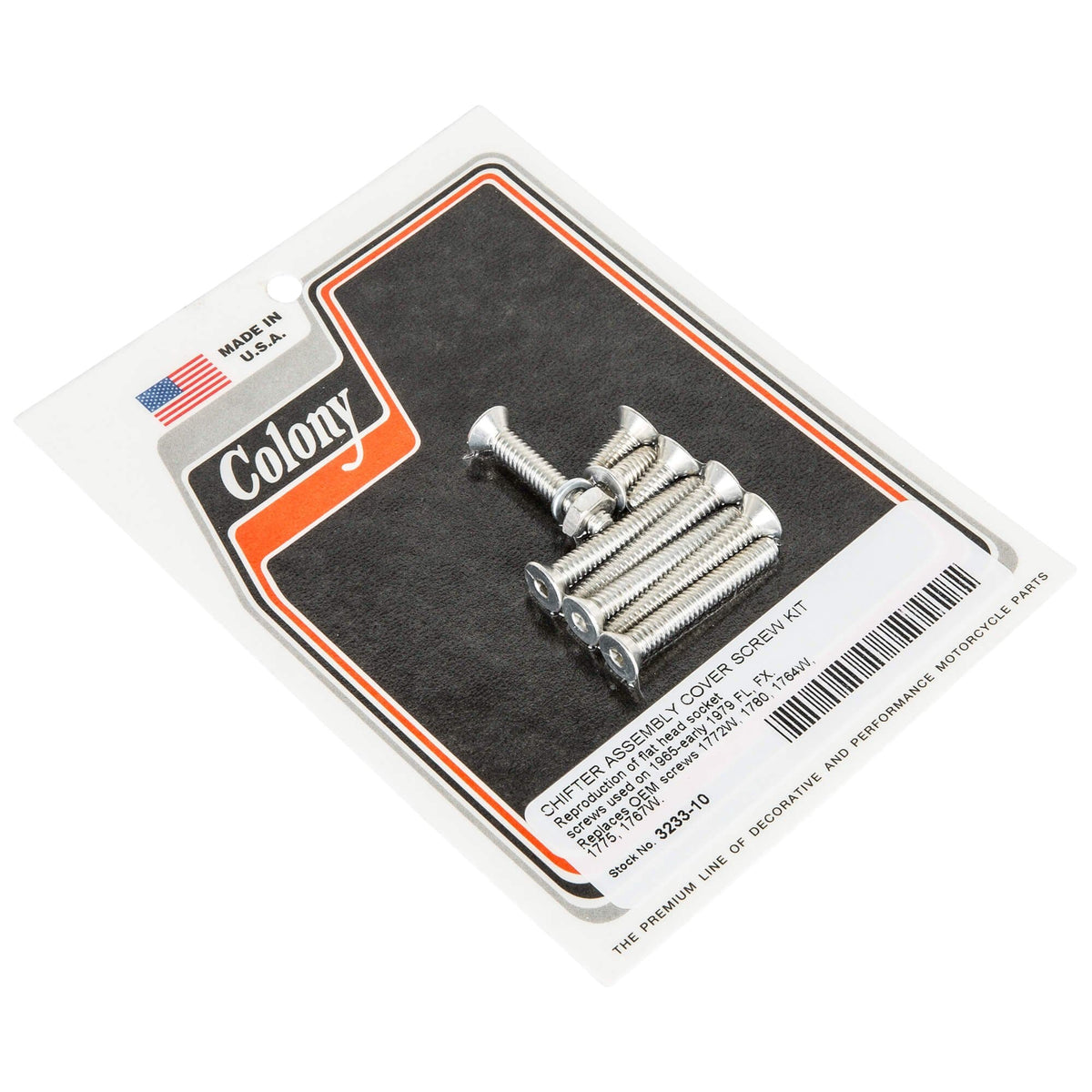 Colony Machine #3233-10 Shifter Assembly Cover Screw Kit 1965
