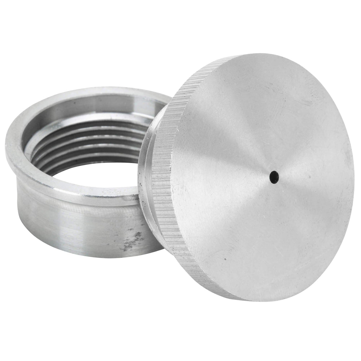 Lowbrow Customs Aluminum Gas Filler Cap with Weld-In Steel Bung - Vented