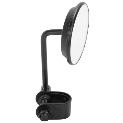 Round Motorcycle Mirror - Clamp On - Black