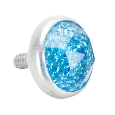 Glass License Plate Prism Reflector - Light Blue