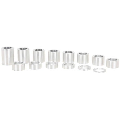 14 Piece Aluminum Wheel Axle Spacer Kit - 1.5 inch O.D. x 25MM I.D.