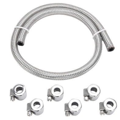 5/16 inch Braided Stainless Fuel Line Kit