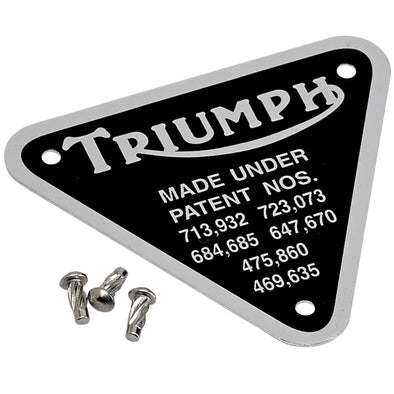 Triumph Patent Plate with Rivets