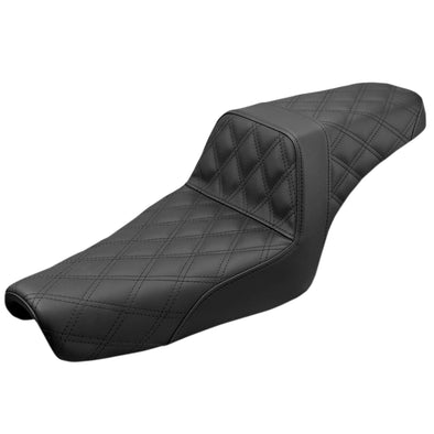 Step Up Seat - Lattice Stitched  - fits 2004-Up Harley-Davidson Sportsters