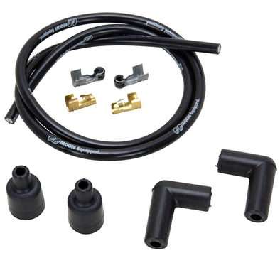 MOON Equipped Spark Plug Wire Kits - Black