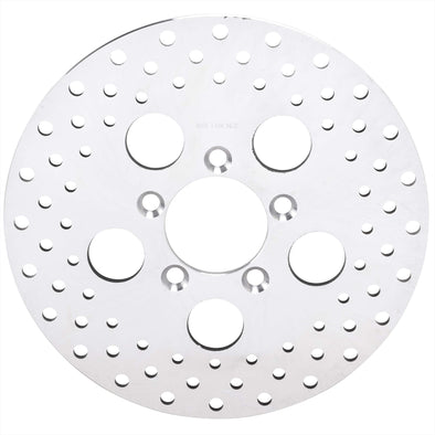 Drilled Stainless Steel Brake Rotor - 10 inches - Replaces Harley-Davidson OEM# 44137-77A