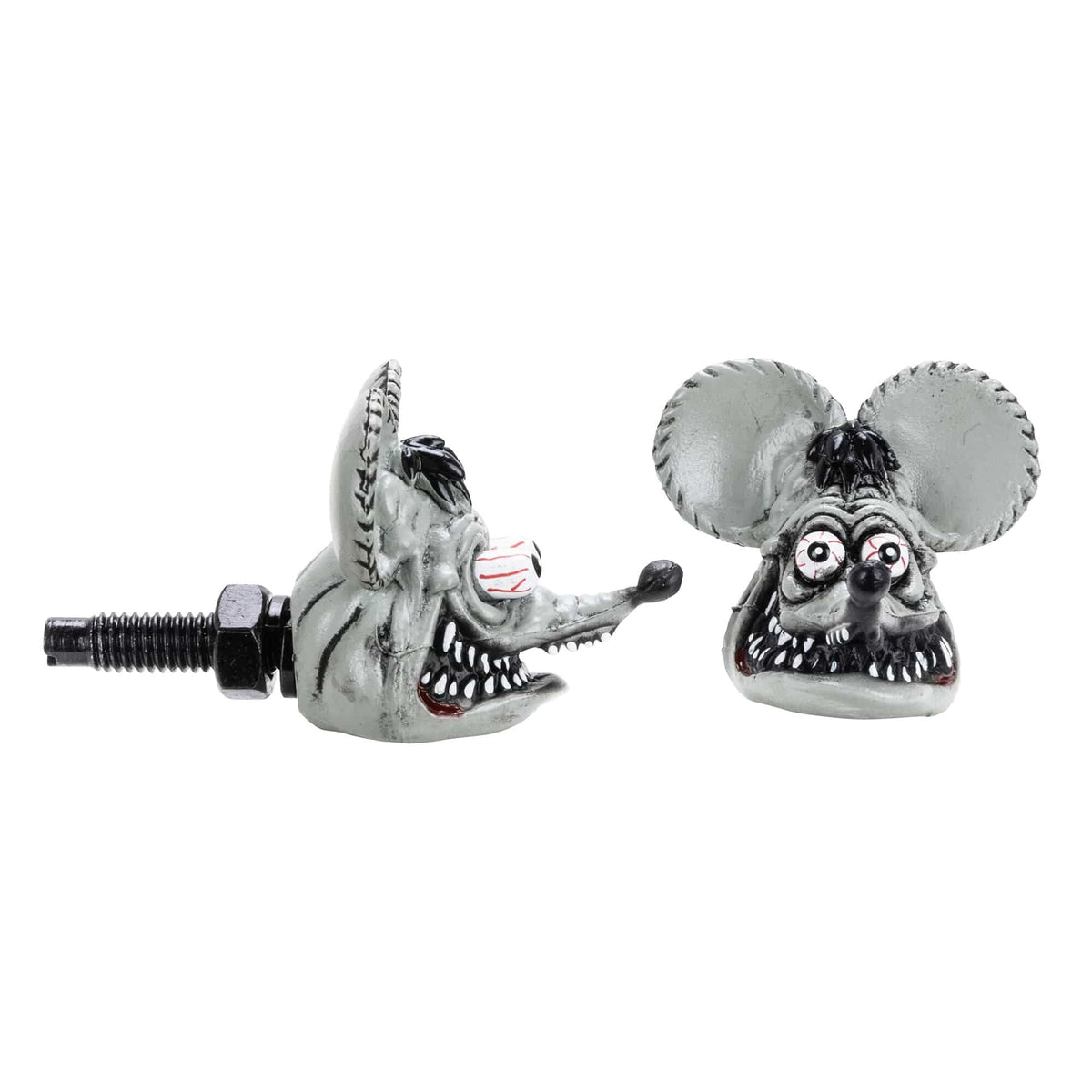 Mooneyes Rat Fink Head License Plate Bolts - Gray – Lowbrow Customs