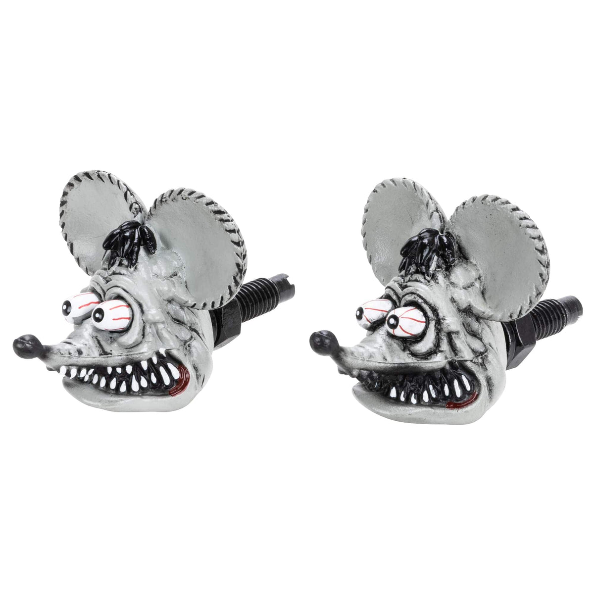 Mooneyes Rat Fink Head License Plate Bolts - Gray – Lowbrow Customs