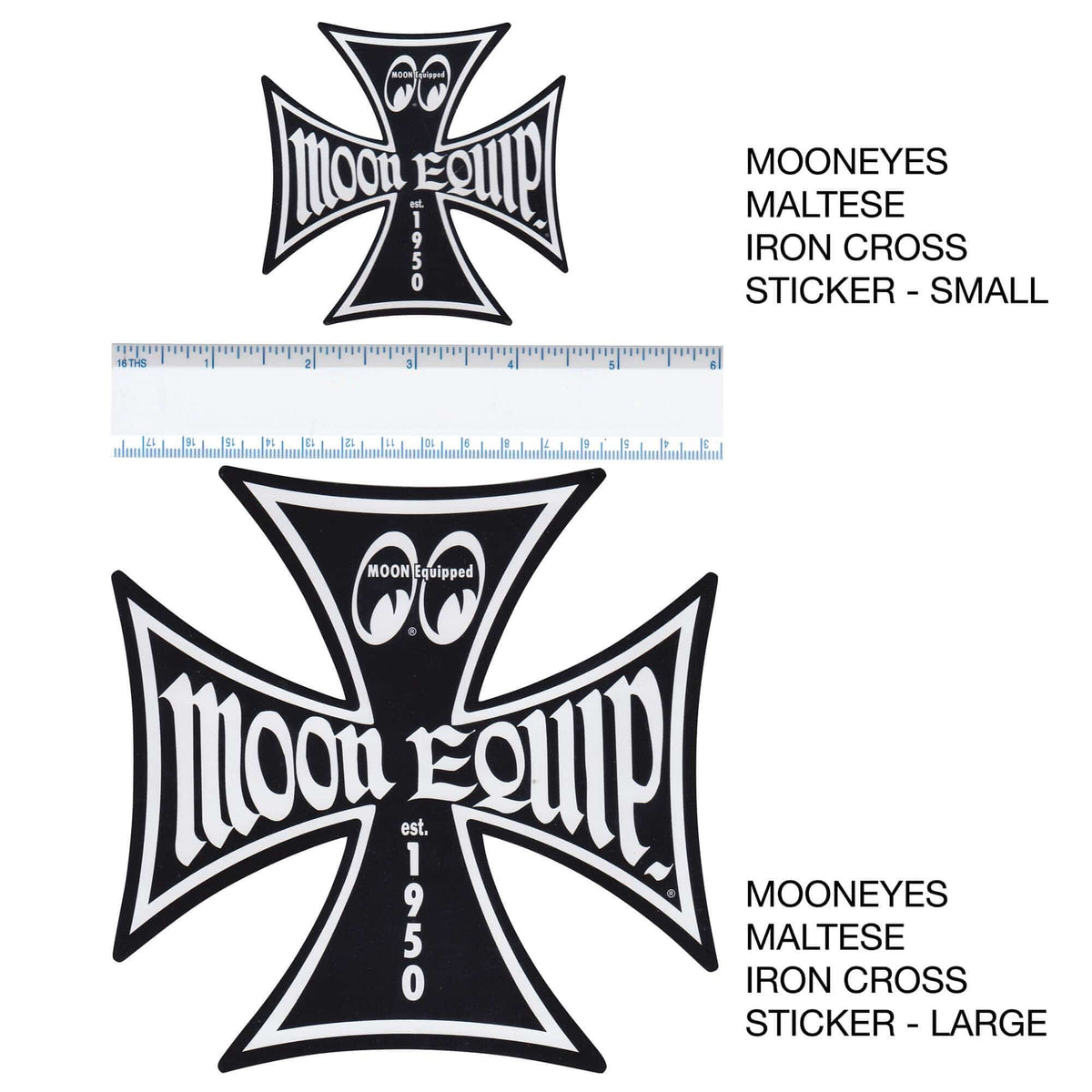 Maltese Cross Vinyl Die Cut Decal Sticker - Motorcycle Biker Chopper Religious Car Window