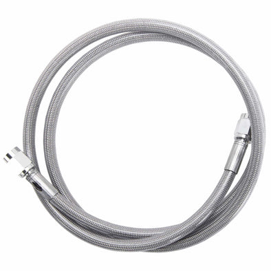 Universal Braided Stainless Brake Line - 15" - Clear Coated