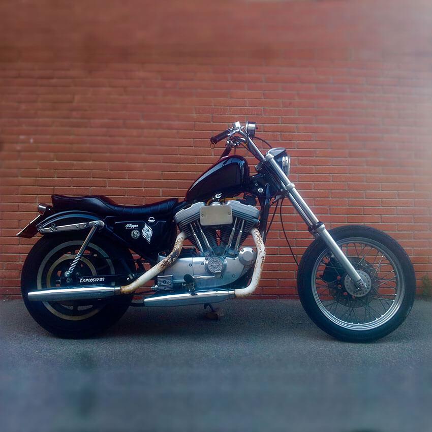 KustomTECH 11\" スプリングストラット ショベル スポーツスター KustomTECH 11