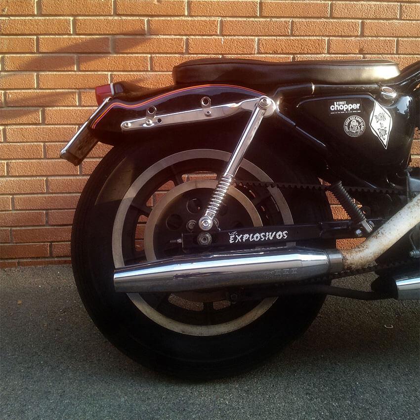 KustomTECH 11\" スプリングストラット ショベル スポーツスター KustomTECH 11