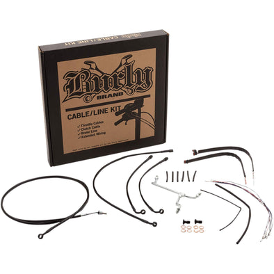 Complete Handlebar Cable/Brake Line Kit for 16" Ape Hanger Handlebars 17-20 FLHR/FLHRC/FLTRU/FLTRK/FLTRX/FLTRXS w/ ABS