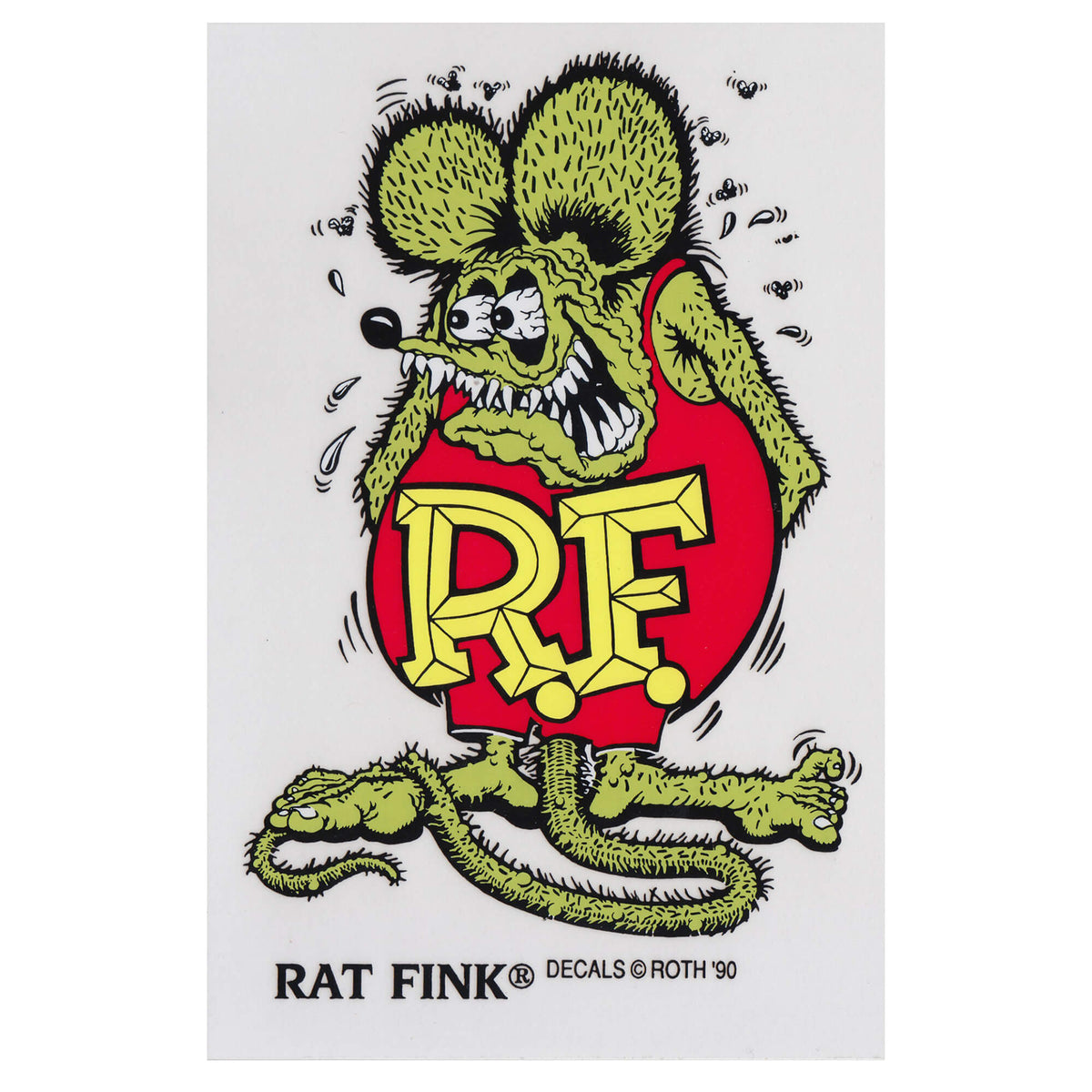 Mooneyes Rat Fink Standing Sticker - Large - Green – Lowbrow Customs