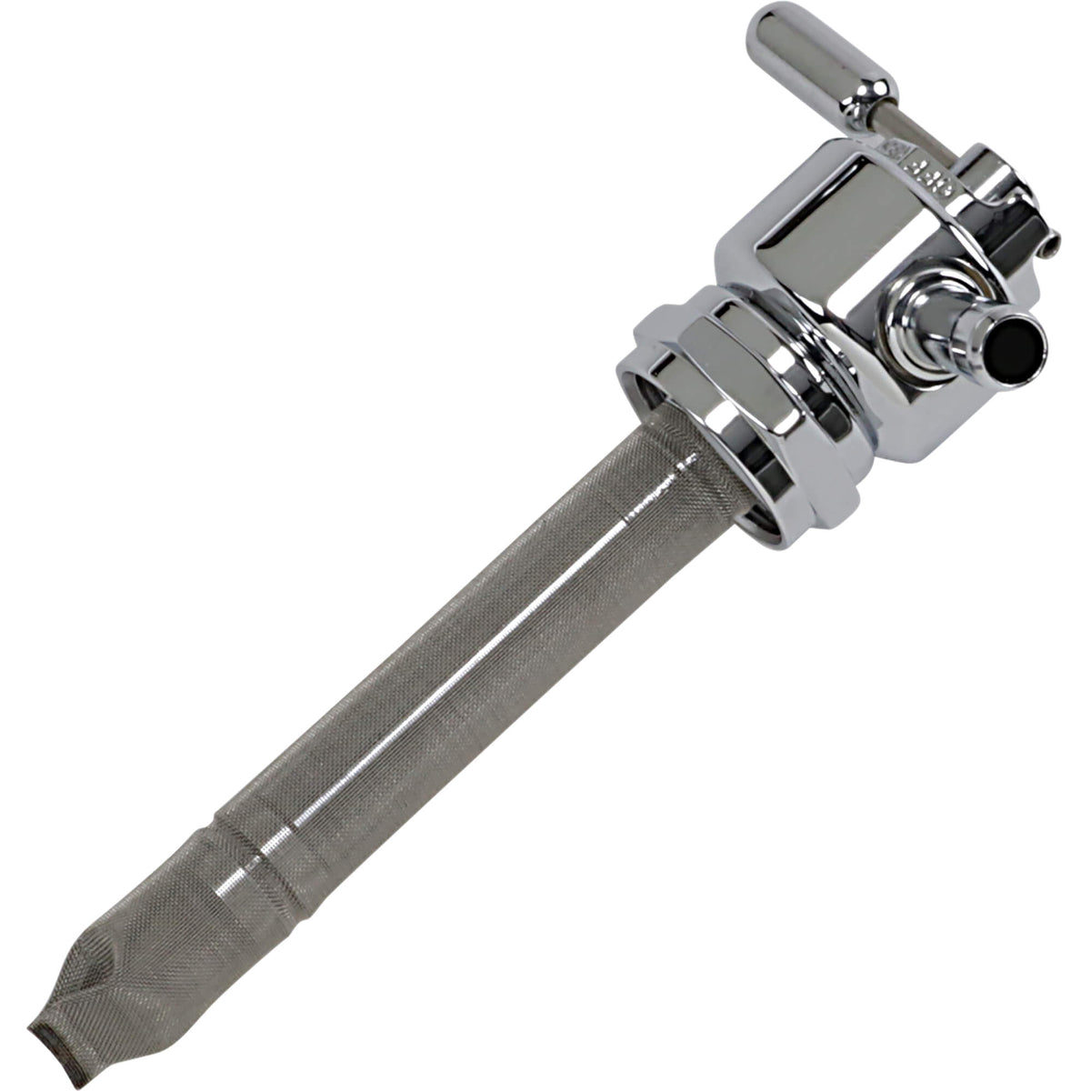 Pingel 22MM Power-Flo Petcock - Round Body - Chrome - Forward